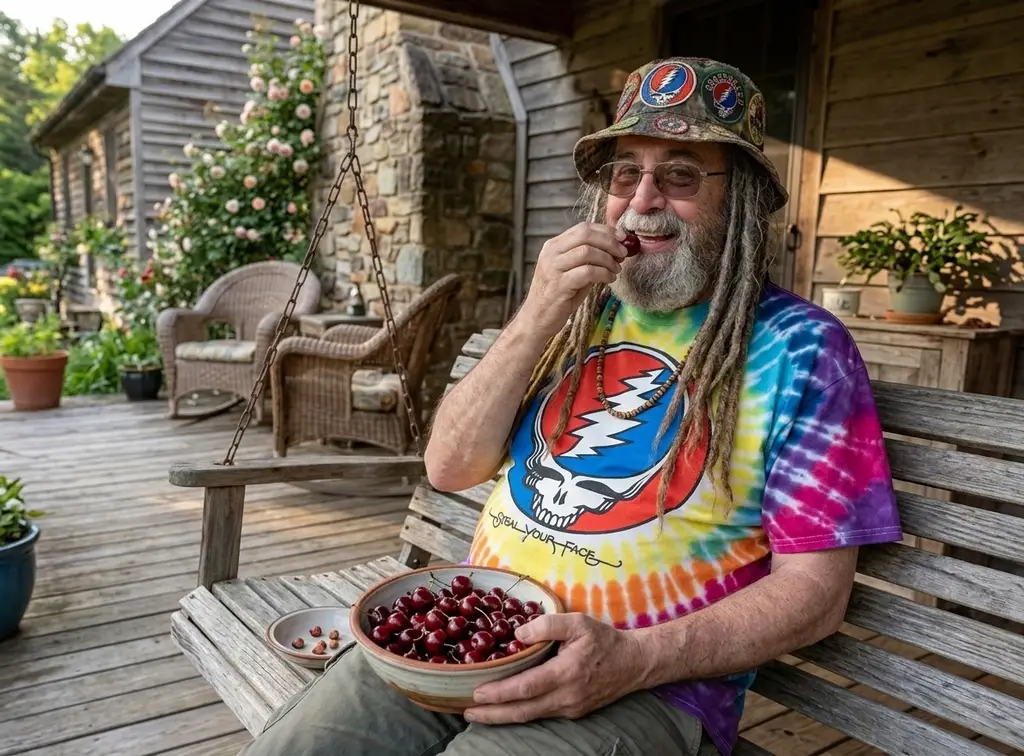 Cover image for Porch swing cherries