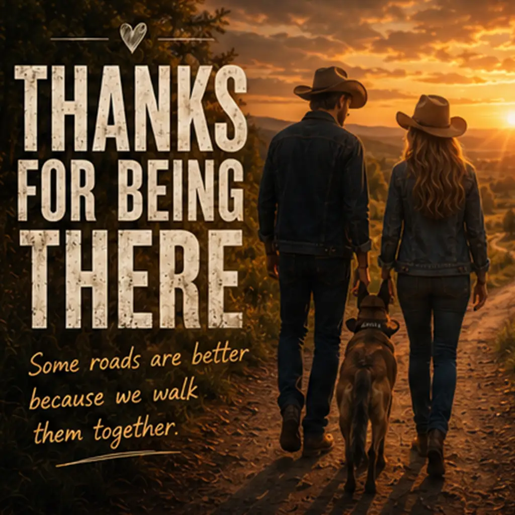 Thanks for being there